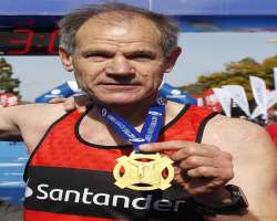 He won gold medal twice in 1997 and 1999 in marathon and World Championships in Athletics respectively He won gold medal twice in 1997 and 1999 in marathon and World Championships in Athletics respectively.